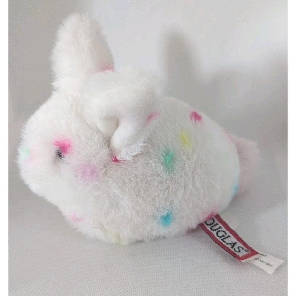 Douglas Toys Confetti Polka Dot Lil‎ Bitty Bunny 5" Plush Stuffed Toy